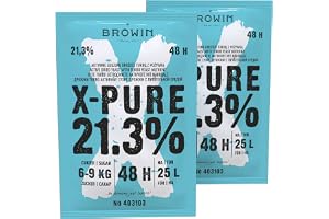 2 x turbojäst X-Pure jäst högkvalitativ jäst upp till 21,3 % alkohol i 48 timmar