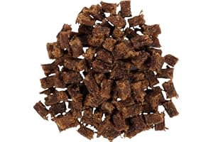 AVANZONA Friandises pour Chiens, Snacks Viande Séchée Naturelle, Cubes de Sanglier. 80g.