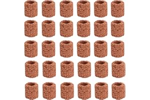 COHENTBLISS Acuario Anillos de Cerámica Biológico Anillo de Cerámica de Acuario Filtro Biológico para Pecera Plantas Acuáticas Anillos Fijos para Plantas Acuáticas Fijas y Filtra Impurezas en La Pecera 30 Piezas