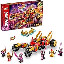 LEGO NINJAGO 71773 Kai Raider Golden Dragon Raider Samochód