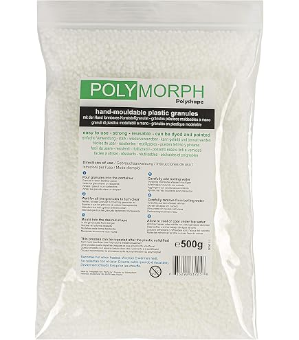 Polymorph Termoplastico - Pellet Di Plastica Modellabile Riutilizzabile - Perline Per Artigianato, Fai Da Te E Riparazioni - 100g