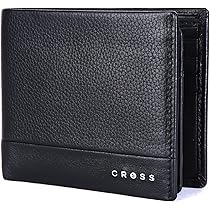 Buy Cross Black Men's Wallet Stylish Genuine Leather Wallets for