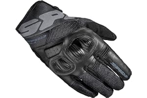 SPIDI, Flash-R Evo, Guanti Moto per Uomo, Protettivi e Resistenti, Guanti Moto Estivi Impermeabili e Antiscivolo, con Touchscreen Capacitivo, Peso Medio 0, 1 kg, Colore Nero, Taglia M
