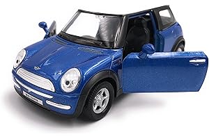 H-CUSTOMS Welly Mini Cooper Modèle Auto License Produit 1: 34-1: 39 / Emballage d'origine Blue