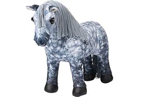 LeMieux Toy Pony Sam for Kids - Grey - Soft Coat - Flexible - Suitable for Ages 3 Years +