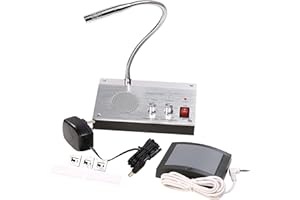 UHPPOTE Dual Way Bank Office Store Bus Station Hospital Security Window Counter Intercom Interphone External Speaker Guard Glass