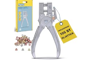 Rapid RP05 Öljettång med integrerad hålslag och 105 x 4 mm öljetter för läder, canvas, skor - Slitstark metallkonstruktion (5