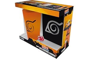 ABYSTYLE NARUTO SHIPPUDEN Gift Set XXL glass + Pin + Notebook Konoha