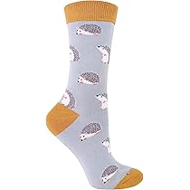 Miss Sparrow Damen Socken Mit Tiermotiv - Lustige Bambus Socken Mit Tier-Muster - UK Größe 4-7
