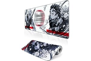GTOTd Japan Anime Mouse Pad(1 Pcs) with Non-Slip Rubber.Gifts Merch Large Mouse Pad11.8×31.4Inches for Keyboard Mouse Suitable Game Room Decoration for Teens