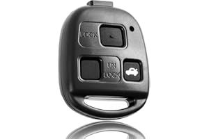 FINTERRY Carcasa de mando a distancia de 3 botones para Toyota Auris Avensis Corolla RAV4 Tundra Yaris – Carcasa para llave de coche piloto