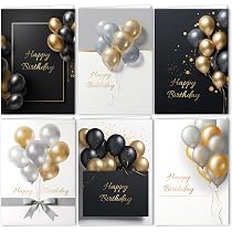 XBOGO 12-teiliges Geburtstagskarten-Set – 10,5x15,5cm Mit Umschlägen & 18 Aufklebern, Für Jeden Anlass