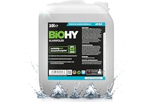 BiOHY Abrillantador (Bidón de 10 litros) | Apto para todos los lavavajillas | para un brillo inmejorable en los vasos y platos sin manchas de agua (Klarspüler)