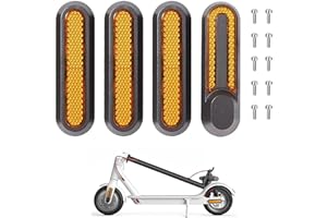 Yungeln 4 enjoliveurs en plastique avec réflecteurs compatible pour Trottinette électrique Xiaomi M365 1S Essential Pro2
