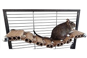 Totally Degu Rope bridge platform shelf
