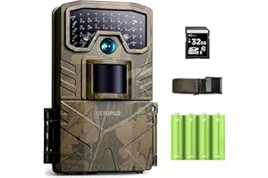 CEYOMUR Wildkamera, 30MP HD Wildkamera mit Bewegungsmelder Nachtsicht, 1080p Wildkamera 2.0" LCD-Bildschirm mit 32G Speicherk