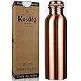 Kosdeg Copper Water Bottle 1 Liter / 34 Oz Extra Large - An Ayurvedic Pure Copper Vessel - Drink More Water, Lower Your Sugar Intake And Enjoy The Health Benefits Immediately
