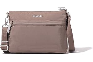 Baggallini Womens Securtex® Anti-theft Memento Crossbody Bag, Portobello