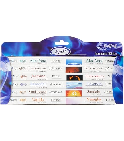 Stamford Räucherstäbchen Set – 120 Stück, Sechseckig, Für Entspannung, Meditation & Aromatherapie, Geschenkpackung