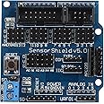 HALJIA Sensor Shield V5.0 Expansion Board Compatible with Arduino UNO MEGA R3 Mega2560 Duemilanove Robot V5.0 Expansion Module