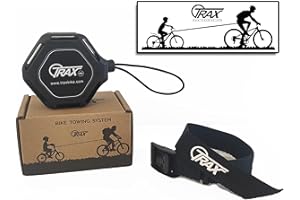 Trax Pro Système de remorque vélo auto-rétractable | Corde de remorquage vélo pour enfants et adultes | Tow Rope Strap MTB et montagne | Installation facile sans outils | jusqu'à 130 kg
