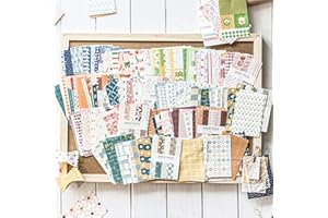 Vintage Scrapbook Paper,KEUGT 300 pcs Scrapbooking Paper,Vintage Scrapbook Stickers Paper,Craft Beauty Paper,Aesthetic Stickers Scrapbooking Journaling Stickers for DIY Decorative Notebook Card Making