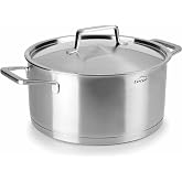 LACOR - Foodie Saucepan with Lid, Stainless Steel, Grey, 24 cm - Kitchen | Made of stainless steel, for practical and profess