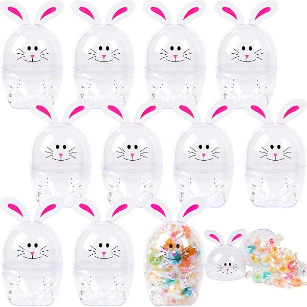 Genérico Huevo de Pascua gigante transparente de plástico de 30 cm, gran contenedor decorativo para rellenar para decoraciones de temporada, fiestas y decoraciones navideñas Genérico Huevo de Pascua gigante transparente de plástico de 30 cm, gran contenedor decorativo para rellenar para decoraciones de temporada, fiestas y decoraciones navideñas