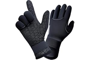 PAWHITS Gants de plongée en néoprène 3mm Anti-dérapant Thermique pour plongée sous-Marine Snorkeling Natation aquagym Gants Nautique Parfait pour Homme Femme