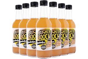 Blighty Booch Kombucha Bottled Tea Drink - 12 x Ginger Flavour - Naturally Sparkling Fermented Unpasteurised Live Culture - Vegan Organic Gluten Free - Award Winning