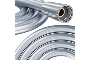 PRISMA Flexible de douche 200cm MADE IN GERMANY avec double protection anti-torsion. Ultra flexible tuyau de douche, anti-torsion et sécurité avec protection anti courbure G1/2