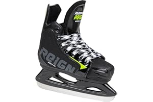 GENERIC Powerslide Ares Junior en Noir - Patins à Glace pour Enfants, Taille réglable - Tailles 36-39 - Patinage sur Glace, Hockey sur Glace