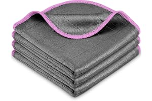 Airlab 3X Magic Microfiber magisk glasrengöringsduk 400 GSM, förtjockad kolpoleringsduk, luddfri, streckfri mikrofiberduk för