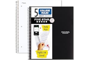 FIVE STAR Fünf Star Spiral Notebook 2-pak, kolory podstawowe