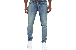 MERISH Jeans Herren Destroyed Hose Jeanshose Slim Fit Männer Denim 2081-1001