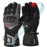 RIDEIRON Men's Winter Waterproof Motorcycle Gloves with 3M Technology, Touchscreen Motorcycle Gloves, Protection and Comfort