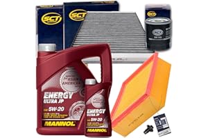 BANDELONE Inspektionspaket 5l Motoröl 5W-20 + Filterset