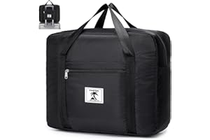 SUCIKORIO 40x30x15cm British Airways Jet 2 Air France Sac de Voyage Cabine Avion sous Le Siege, étanche Oxford Bagage Cabine a Main 18L Sacs Weekend Maternité pour Homme et Femme, Noir