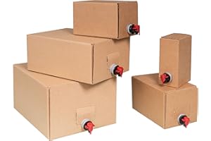 KARTON-BILLIGER Bag-in-Box Sets - Caja de cartón y bolsa (1,5 L, 3 L, 5 L, 10 L y 20 L, 20, 10 L)