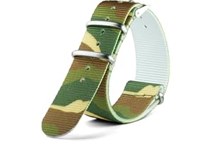 Neckarian NATO Strap 18 mm 20 mm 22 mm 24 mm Army G10 Watch Strap Nylon Military Watch Band for Men Women