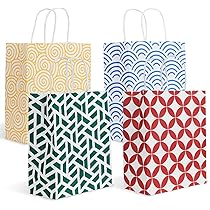 CCYKXA Sacchetti Regalo Di Natale Da 24 Pezzi, Sacchetti Regalo In Carta Kraft Piccole Buste Per Confezioni Regalo Di Natale Con 24 Adesivi 27 X 15 X 97 Cm 90812261