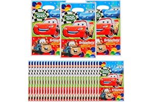 FYFLYMT 50pcs Sacchetti Regalo Car,Borsa Regalo Car,Sacchettini Caramelle Car,Sacchetto Regalini Festae Car,Sacchett per Regali Compleanno per Bambini