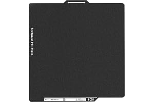 257 x 257 mm byggplatta för Bambu Lab X2D/P2S/P1S/P1P/X1C/X1E/A1, dubbelsidig, svart, strukturerad PEI-folie, flexibel fjäder