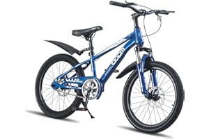 LSLIFE Kids Mountain Bike for Boys Girls 18 20 22 Inch Kids Bicycle for 6-14 Years Old Boys Girls with Shock Absorber Dual Disc Brake