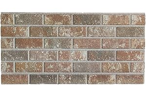 IZODEKOR Panneaux Muraux 3D - Décoratif Revêtement Mural, Panneau Mural Brique, Plaque Isolante Polystyrène Mur pour le Salle de Bain, le Salon et le Cuisine, Parement Intérieur | Moka Royal