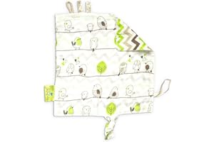 ‎TABALINO Tabalino Schmusetuch - Schnuffeltuch Baby zum Kuscheln und Einschlafen, Größe etwa 28x28cm, Geschenk zur Geburt, Schnullertuch Junge & Mädchen, Kuscheltuch grün (Vögelchen)