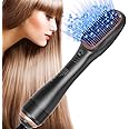 LESCOLTON Hair Dryer Brush Straighteners，One Step Hair Dryer and Styler Volumizer with Negative Ion for Reducing Frizz and Static (Black)
