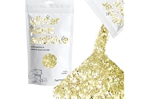 Hemway Champagne brillo de pintura aditivo extra gruesos 1/24" 1mm Para emulsión de agua pinturas a base de - Interior y exterior pared, de techo, de madera, barniz - 100 g / 3,5 oz