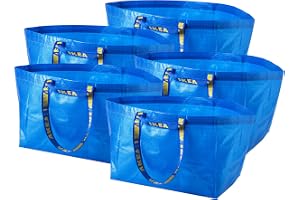 eLisa Ikea set med 5 stora frakta väskor blå maximal kapacitet 25 kg