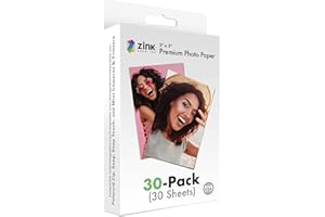 Zink Carta fotografica istantanea da 5,1 x 7,6 cm (30 Pack) compatibile con fotocamere e stampanti Polaroid Snap, Snap Touch, Zip e Mint